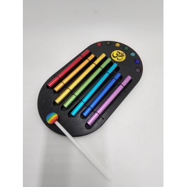 Zenergy Chakra Chime Energy Chimes for Awareness Meditation and Relaxation with Striker and Chakra Gemstones