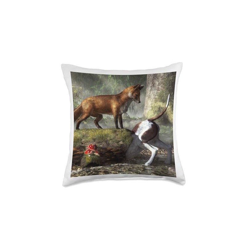 Outfoxed Throw Pillow