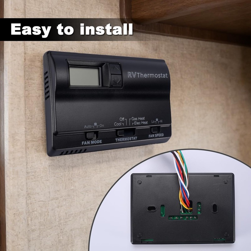 RV Upgrade 6536A3351 - Digital Heat/Cool Thermostat - Compatible with