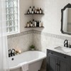 Matte Black Shower Corner Shelf 10-inch 2 Pcs Wall Mount