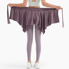 Pilates Yoga Wear Butt Hip Cover-up Cover-up Black