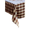 texpot Tablecloth 100 x 140 cm Brown/White Checked Cotton 2