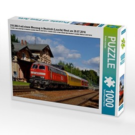 CALVENDO Puzzle 218 390-3 with a Measuring Train in Neukirch (Lausitz) West on 20.07.2016 1000 Pieces Puzzle Landscape 1000 Pieces Laying Size 64 x 48 cm Photo Puzzle for Happy Hours