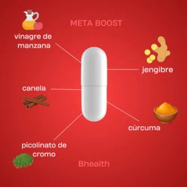 Metaboost Metabolismo, Vinagre De Manzana, Cromo, 180caps