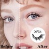 Kiusatig False Eyelashes Natural Fox Eye Lashes Cat Eye Lashes