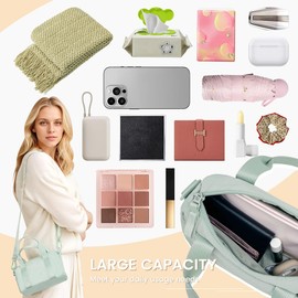 Geerlaqaly small gym bag,Women, Wrinkled Nylon, Daily Fitness sport, Swimming, Yoga, Handheld,green