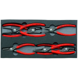 KNIPEX Tools - 6 Piece Circlip Pliers Set In Foam Tray (002001V02)