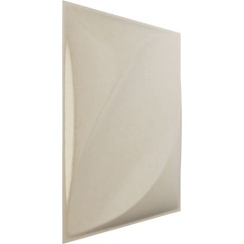 Ekena Millwork 11 7/8"W x 11 7/8"H Malone EnduraWall Decorative 3D Wall Panel, Metalic Pearl Mist (Covers 0.98 Sq. Ft.