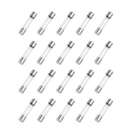 EC Buying 20 Pcs F12AL 250V 12A Fast-Blow Glass Fuses, 6x30mm/0.24x1.18 inch Fuse (12Amp) (F12AL250V)