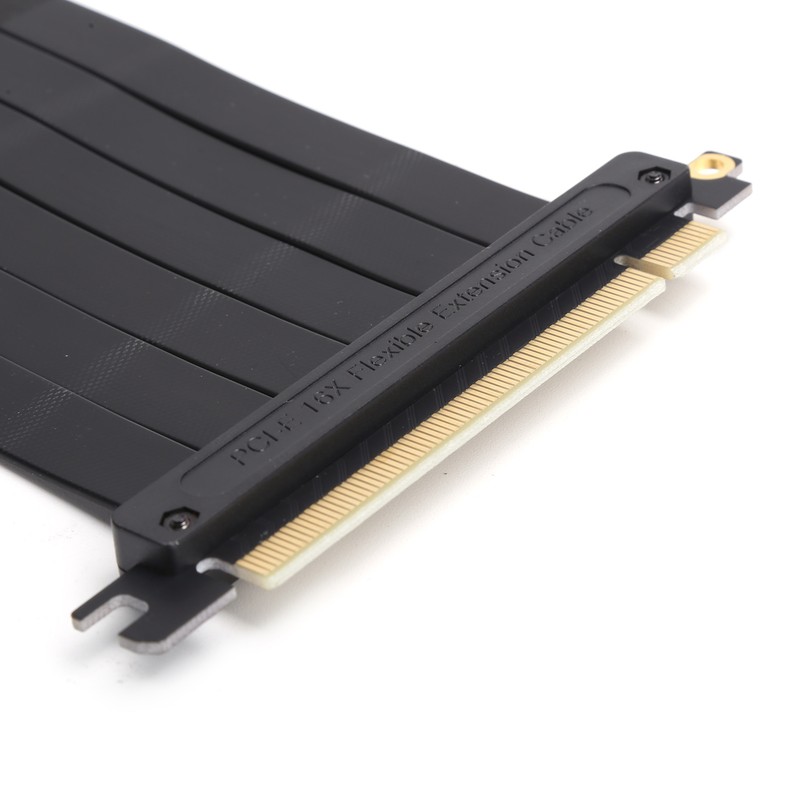 PCI-E 16X 90 Extension Cable Ear Button Slot Connection Ribbon
