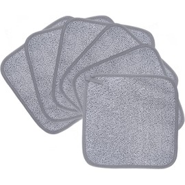 POLYTE Paño Desmaquillante Facial de Microfibra, 20.3x20.3 cm, 6 Pzas