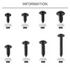 Carbon Steel Screws Self Tapping Screws Assortment 340 Pieces Self