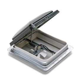 Camper Comfort 14'' RV/Mobilehome/Camper Smoke Lid Roof Vent | With Fan |12V | Universal Vent |