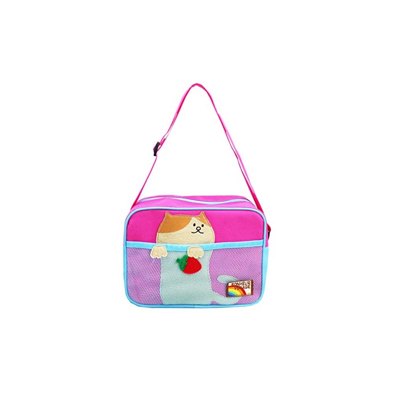 Momentum Kids Shoulder Bag, Kids, Animal, Hyokkori, Pink