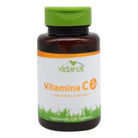 Vitamina C 120 Tabletas Vidanat Sabor Sin sabor