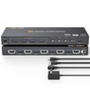 KVM Switch HDMI 4K@60Hz,KVM Switches with Simulation EDID for 4