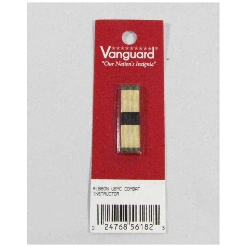 USMC Marine Military New Vanguard Combat Instructor Slide-On Uniform Ribbon