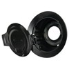 TRQ Fuel Gas Door Assembly Matte Black Compatible with 08-19