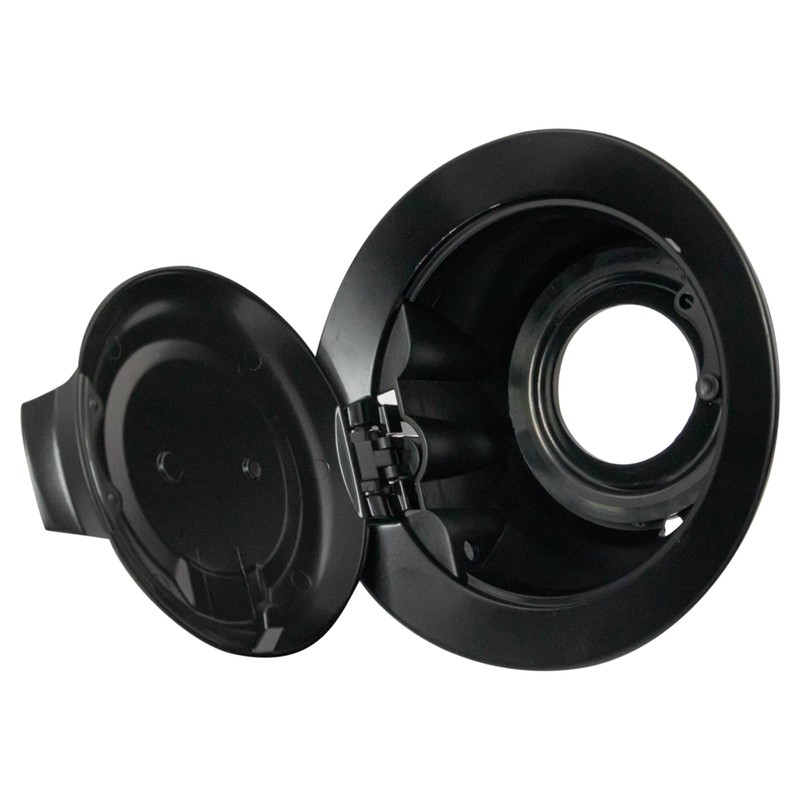 TRQ Fuel Gas Door Assembly Matte Black Compatible with 08-19