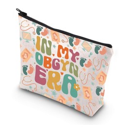 WSNANG OBGYN Gifts In My OBGYN Era Makeup Bag Pouch Midwife Gifts Cosmetic Bag Delivery Nurse Gift Doula Nurse Gift (OBGYN bag)