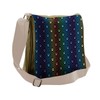 Ambesonne Dog Lover Messenger Bag, Paw Print Design, Unisex Cross-body