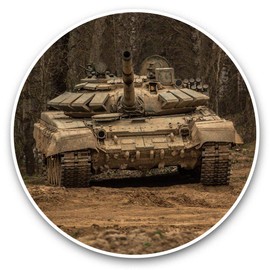 Awesome Vinyl Stickers (Set of 2) 15cm - Army Tank Vehicle War Battle Forces Fun Decals for Laptops,Tablets,Luggage,Scrap Booking,Fridges #44149