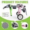 Lightweight Dog Wheelchair for Back Legs,Adjustable Mobility Cart