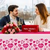 2 Pack Valentines Day Tablecloth,Valentines Day Decorations 54" x 108"
