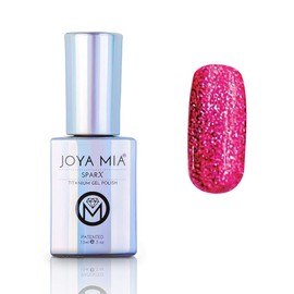 JOYA MIA Glitter gel nail polish Platinum gel nail polish SparX Beautiful Titanium Sparkle Gel Polish (SPX-27)