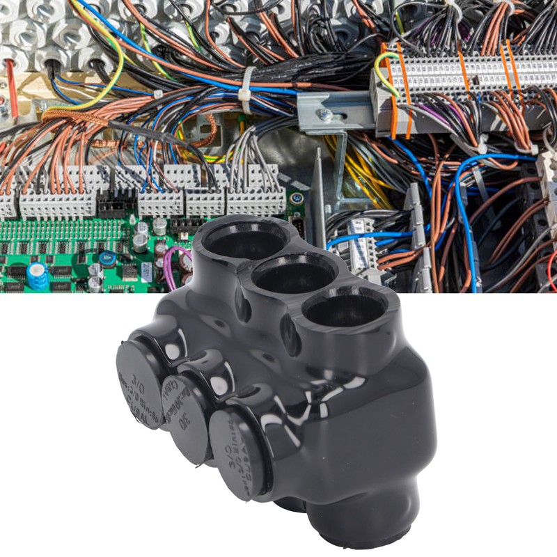 Multi Cable Connector 3 Port Splice Electrical Power Connector Insulated