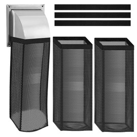 3 Pcs Dryer Vent Lint Catcher Bag, Dryer Vent Lint Trap, Dryer Vent Lint Dust Bag, Lint Catcher for 4-inch Dryer Vent Outside (black)