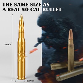 Car Truck Antenna 50 Cal Bullet Antenna Truck Accessories Silverado 1500 Ford F150 Dodge Ram 1500 GMC Sierra 1500 Ranger Short Replacement Antena para Carro (Gold, 5.5in Spiral Style)