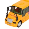School Bus Model Yellow Die Casting Alloy Openable Door Realistic