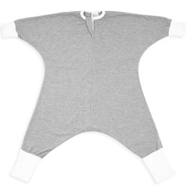 SleepingBaby - Flying Squirrel Toddler Pajamas with Practical Zipper for Quick Diaper Changes & Travel Comfort - Heather Grey - 2-3T
