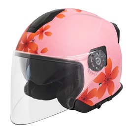 VCAN V88 3/4 Open Face Motorcycle Scooter Helmet ECE & DOT Approved