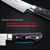Japanese Chef Knife 9.5 inches, Professional Sushi Knife with Pakkawood