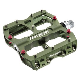 Reverse Pedal Escape Flat Bicycle Pedal Olive Green