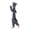 Men's Grey Shark Onesie Adult Unisex Animal Cosplay Costume One