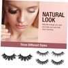 FRCOLOR 4sets Natural False Lashes Eyelashes Extensions Makeup Accessories Kit