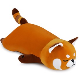 29.9 inch Red Panda Plush Toy Large Stuffed Animal Pillow Panda Plush Pillow Cuddle Pillow Cute Plush Red Panda Stuffed Red Panda Cushion Toys Christmas Birthday New Year Soft Gift for Girls Boys