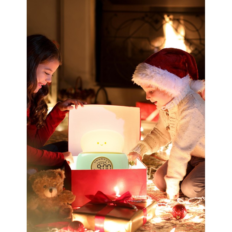 WANIDEA Toast Night Lamp Lights, Cute Toaster Digital Alarm Clock,