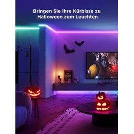 Govee RGBIC LED Strip 20 m, LED Strip with Segment Control, Music Sync, 64 Scene Modes, Controllable via App Control, Colour Changing, Suitable for Home Bedroom, 2 Rolls of 10 m