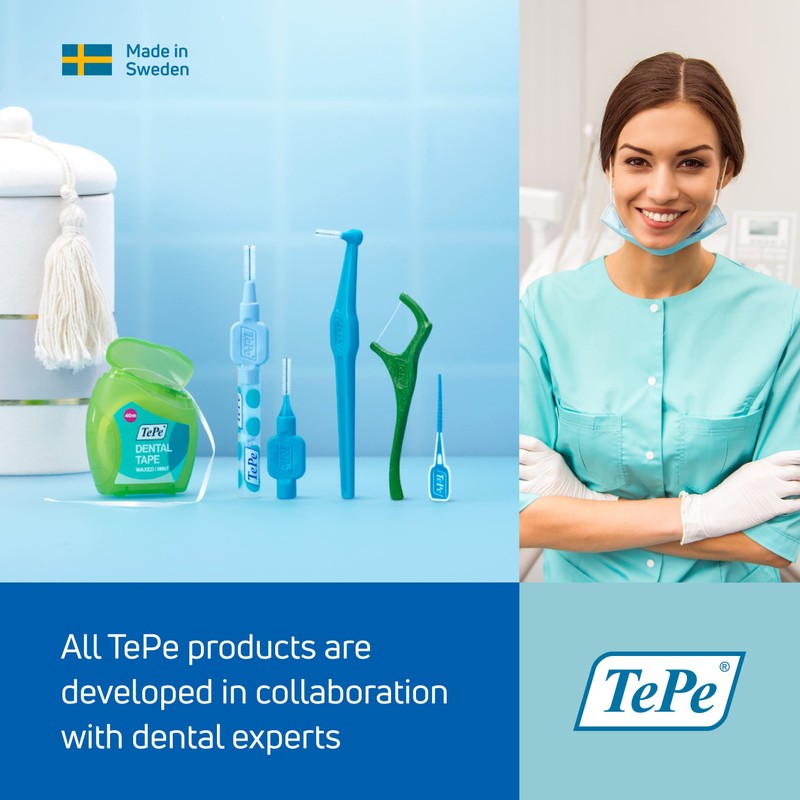TePe Interdental Brush Original, Soft Dental Brush for Teeth Cleaning,