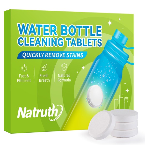 NATRUTH NATRUTH Water Bottle Cleaning Tablets 20 Tablets Effectively Removes
