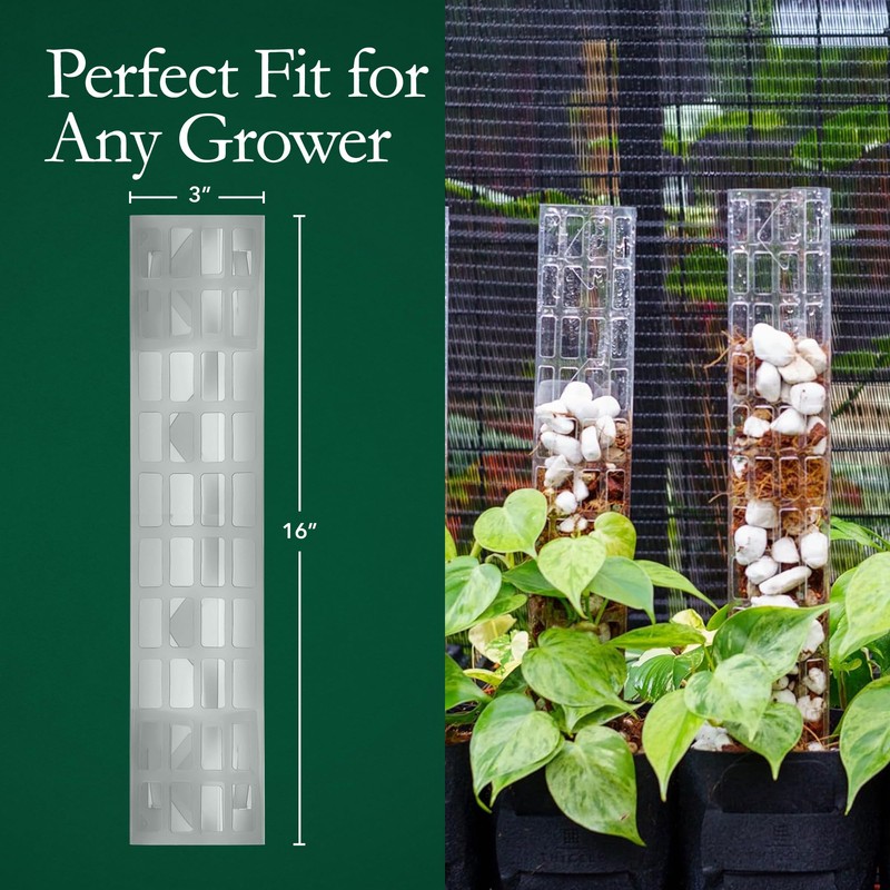 THICCLY V2 Medium GrowPole - Stackable Plastic Moss Poles for
