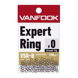 VANFOOK Expert Rings VSR-B (Split Rings), Pack of 110, #0, Stealth Black