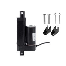 50mm Linear Actuator, DC 12V Internal Limit Switch Micro Electric Actuator Controller for Machinery Industrial Agriculture, Black, Stroke 50mm-4mm/s-1500N