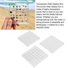 3pcs 36 Grids Acrylic Magnetic Shell Display Case Decorative Shell