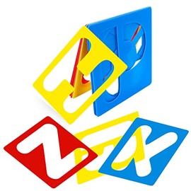 26 Pieces Alphabet Stencils 3 Inches Reusable Plastic Letter Templates, Colorful Letter Stencils Letter Decoration Painting Stencils for Kids 3-8 Years Painting on Wood, Wall, Fabric, Rock, Chalkboard