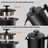 Secura French Press Coffee Maker with 3-Layer Stainless Steel Filter,